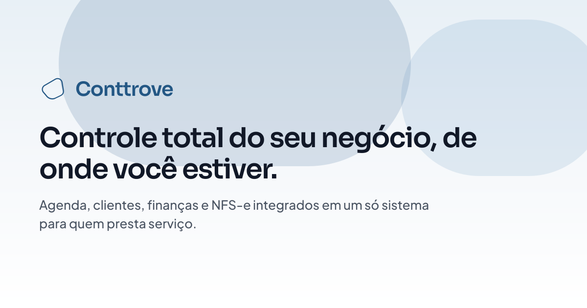 Conttrove | Gestão para prestadores de serviço
